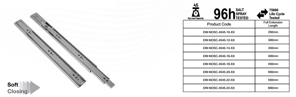 45KG Soft Close Telescopic Channel Manufacturer in India 45KG Soft Close Telescopic Channel Manufacturer in India
